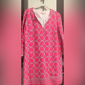 Hutch Pink and White Patterned Tunic